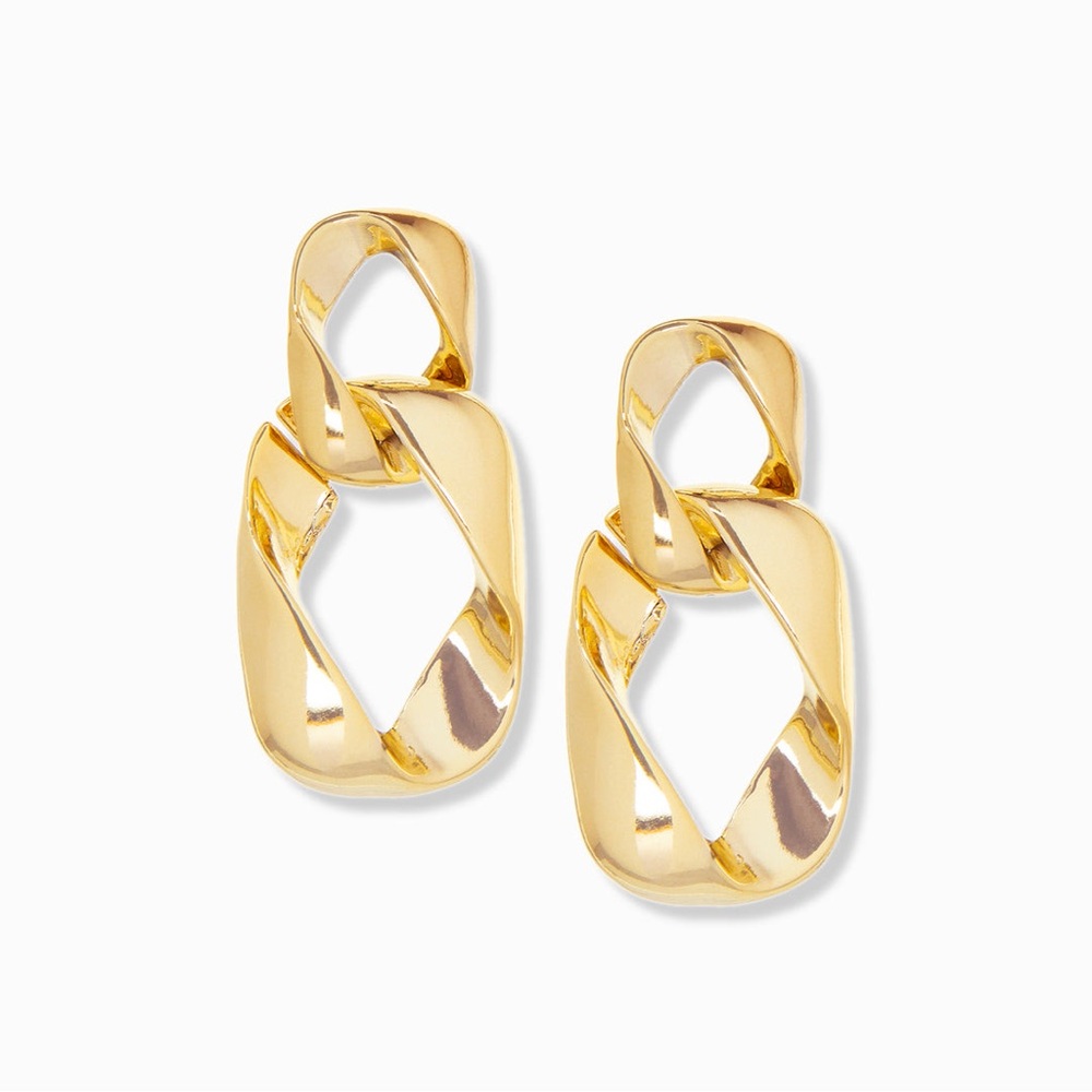 Double link drop earring
